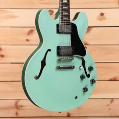 Электрогитара Gibson PSL 1964 ES-335 Ultra Light Aged - Kerry Green Two Tone - 130645 - PLEK&apos;d