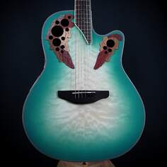 Акустическая гитара Ovation Celebrity Elite Exotic Quilt Maple, Mintburst/Natural