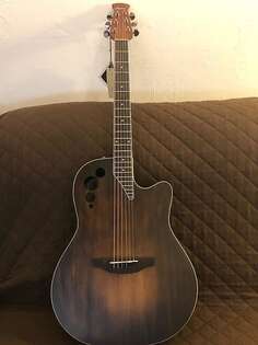 Акустическая гитара Ovation AE44-7S Applause Mid-Depth Cutaway Spruce Top Nato Neck 6-String Acoustic-Electric Guitar