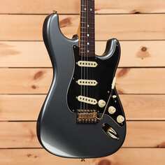 Электрогитара Fender Custom Shop Limited 1965 Dual-Mag Stratocaster Journeyman Relic - Faded/Aged Charcoal Frost Metallic - CZ571255 - PLEK&apos;d