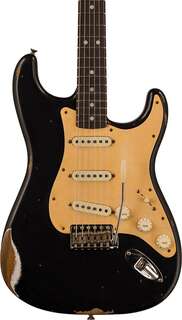 Электрогитара Fender Custom Shop Ltd Edition Roasted &quot;Big Head&quot; Strat Relic, Aged Black w/Case