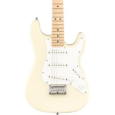 Электрогитара Squier Mini Stratocaster Maple Fingerboard Limited-Edition Electric Guitar Olympic White