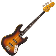 Басс гитара Vintage Icon V74MRJP Distressed Finish Fretless Sunset Sunburst