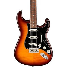 Электрогитара Fender Player Stratocaster Plus Top Pau Ferro Fingerboard Electric Guitar Tobacco Sunburst