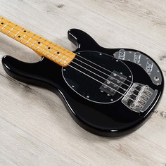 Басс гитара Ernie Ball Music Man Retro &apos;70s StingRay Bass, Maple Fretboard, Black High Gloss