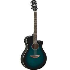 Акустическая гитара Yamaha APX600 Thinline Acoustic Guitar with Electronics 2022 Oriental Blue Burst