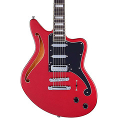 Электрогитара D&apos;Angelico Premier Series Bedford SH Electric Guitar Offset Stopbar Tailpiece Oxblood D`Angelico