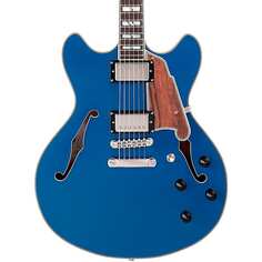 Электрогитара D&apos;Angelico Deluxe Series DC Limited Edition Semi-Hollow Electric Guitar Sapphire D`Angelico