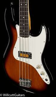 Басс гитара Fender Gold Foil Jazz Bass Ebony Fingerboard 2-Color Sunburst