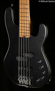 Басс гитара Charvel Pro-Mod San Dimas Bass PJ V Caramelized Maple Fingerboard Metallic Black Bass Guitar - MC218974-9.56 lbs