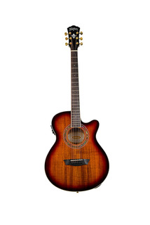 Акустическая гитара Washburn EA55G Festival Series Single Cutaway Koa Top Wood Mahogany Neck 6-String Acoustic-Electric Guitar