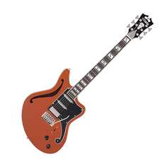 Электрогитара D&apos;Angelico DADBEDSHRUSSNTR Deluxe Bedford Limited Edition Semi-Hollow Body Electric Guitar, Rust D`Angelico