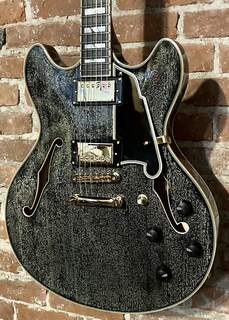 Электрогитара D&apos;Angelico Excel EX-DC Semi-Hollow with Stop-Bar Tailpiece, Black Dog, Support Small Biz! D`Angelico