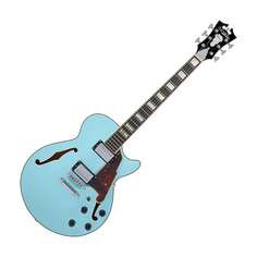 Электрогитара D&apos;Angelico DAPSSSKBCS Premier SS Semi Hollow Electric Guitar w/Stopbar Tailpiece, Sky Blue D`Angelico