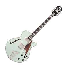Электрогитара D&apos;Angelico DADSSSAGESNT Deluxe SS Limited Edition Semi-Hollowbody Electric Guitar, Sage D`Angelico