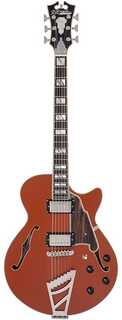 Электрогитара D&apos;Angelico Deluxe SS Limited Edition Semi-hollowbody Electric Guitar - Rust D`Angelico