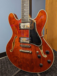 Электрогитара Eastman T386 Thinline Semi-Hollow Electric Guitar w/ Hardshell Case