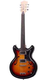 Электрогитара Eastwood PB Tone Chambered Mahogany Body Bolt-On Maple Neck Fretless 6-String Electric Guitar w/Premium Soft Case