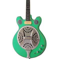 Электрогитара Eastwood Guitars Delta 6 - Green - Electric Resonator Guitar - Vintage Mosrite Californian Tribute - NEW!