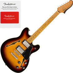 Электрогитара Squier Classic Vibe Starcaster Semi-Hollowbody, Maple FB, Sunburst w/Fender Play