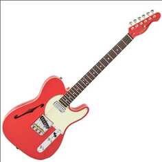 Электрогитара NEW!! Vintage V72 Semi-Hollow ~ Firenza Red