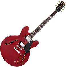 Электрогитара Vintage VSA500 ReIssued Semi Hollow Body Guitar - Cherry Red