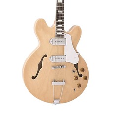 Электрогитара Vintage Guitars VSA500P ReIssued Semi-Hollow Electric Guitar - Natural Maple