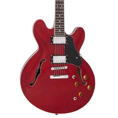 Электрогитара Vintage Guitars VSA500 ReIssued Semi-Hollow Electric Guitar - Cherry Red