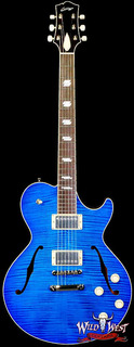 Электрогитара Collings SoCo Deluxe Premium Flame Maple Top Rosewood Fingerboard Lollar Low Wind Imperial Humbuckers Sapphire Blue
