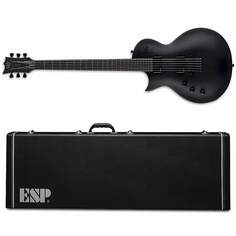Электрогитара ESP LTD EC-1000 BARITONE LH B Charcoal Metallic Satin CHMS Left Handed Electric Guitar - BRAND NEW + ESP HARD CASE