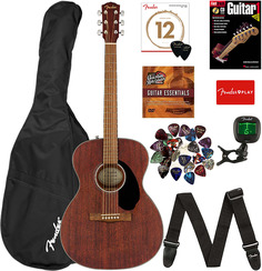 Акустическая гитара Fender CC-60S Solid Top Concert Acoustic Guitar - All Mahogany w/ Gig Bag