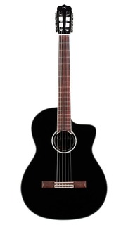 Акустическая гитара Cordoba Fusion 5 Jet Black - 2023 - Nylon String Acoustic Electric Guitar