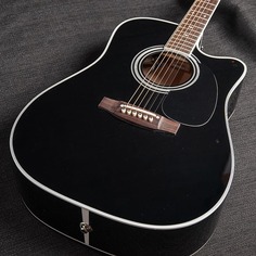 Акустическая гитара Takamine EF341SC Gloss Black Cutaway Dreadnought Acoustic w/Hardshell Case