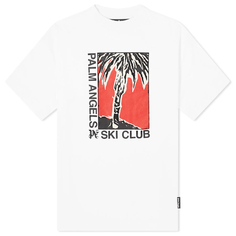 Футболка Palm Angels Ski Club, белый