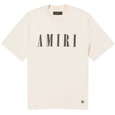 Футболка Amiri Core Logo, кремовый