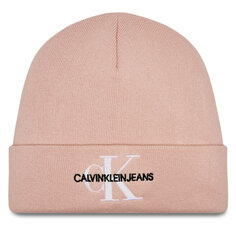 Шапка Calvin Klein MonologoEmbro Beanie, розовый