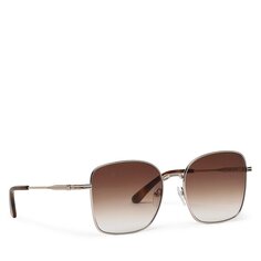 Солнцезащитные очки Calvin Klein, коричневый/серебристый