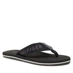 Шлепанцы Tommy Hilfiger PrintBeach Sandal, черный