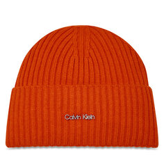 Шапка Calvin Klein CkMust Logo, оранжевый