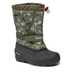 Ботинки Sorel YouthFlurry Print, зеленый