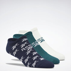 Носки Reebok ClassicsInvisible Socks, зеленый