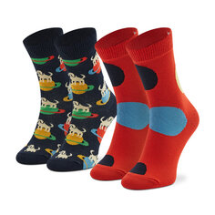 Носки Happy Socks, 2 шт, красный/черный
