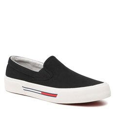 Кроссовки Tommy Jeans SlipOn Canvas, черный