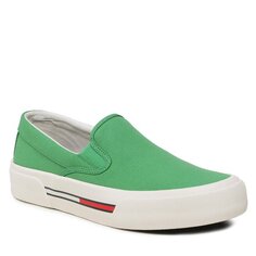 Кроссовки Tommy Jeans SlipOn Canvas, зеленый