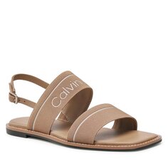 Сандалии Calvin Klein SquaredFlat Sandal, коричневый