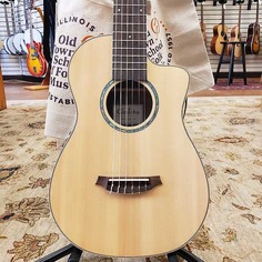 Акустическая гитара Cordoba Mini II EB-CE Nylon String Acoustic-electric Guitar Striped Ebony