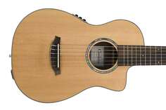 Акустическая гитара Cordoba Mini II EB-CE Travel Size Guitar Solid Spruce Top Striped Ebony &quot;Granada&quot; Tuned E to E