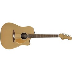 Акустическая гитара Fender Redondo Player Acoustic Electric Guitar, Walnut Fingerboard, Bronze Satin