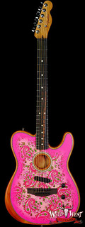 Акустическая гитара Fender American Acoustasonic Telecaster Ebony Fingerboard Pink Paisley 4.80 LBS US221860A