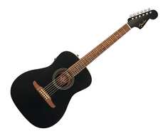 Акустическая гитара Fender Joe Strummer Campfire Acoustic Guitar - Matte Black w/ Walnut FB